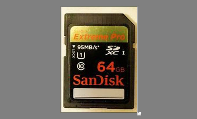 Sandisk 64GB SD卡MOV视频误删除数据