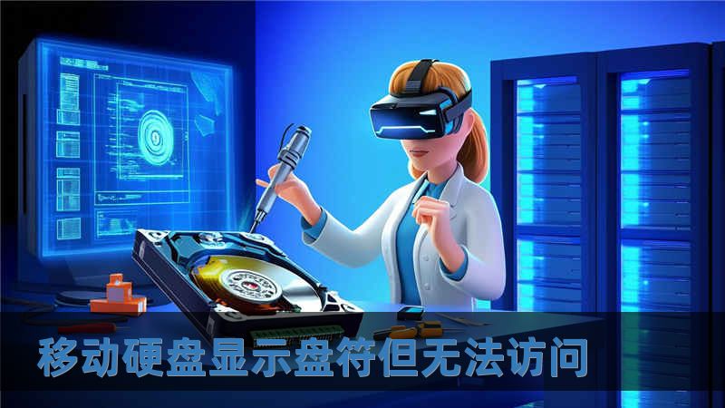 移动硬盘显示盘符但无法访问