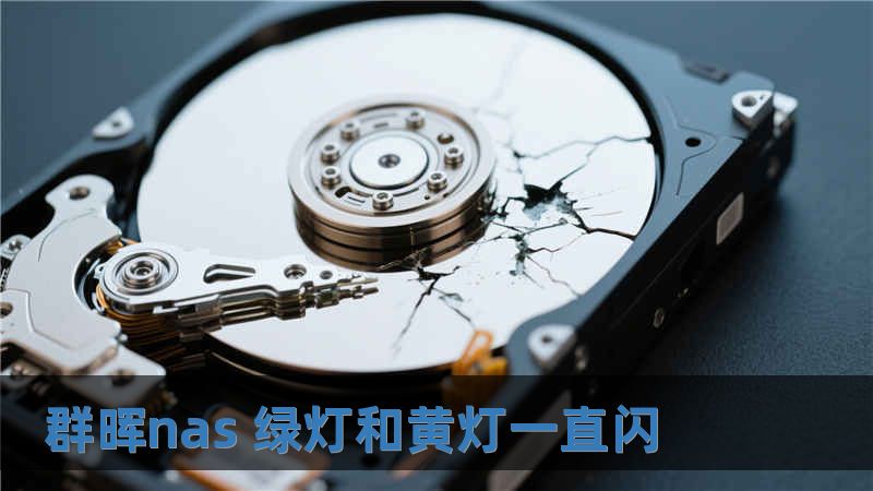 群晖nas 绿灯和黄灯一直闪