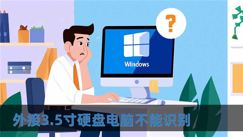 外接3.5寸硬盘电脑不能识别