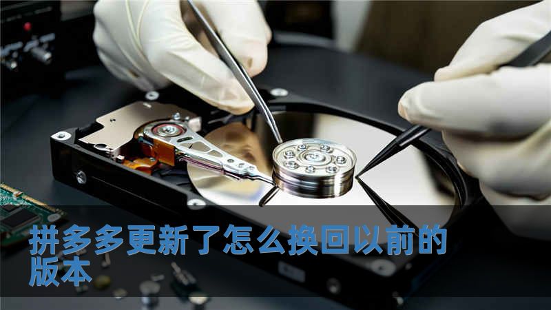 拼多多更新了怎么换回以前的版本