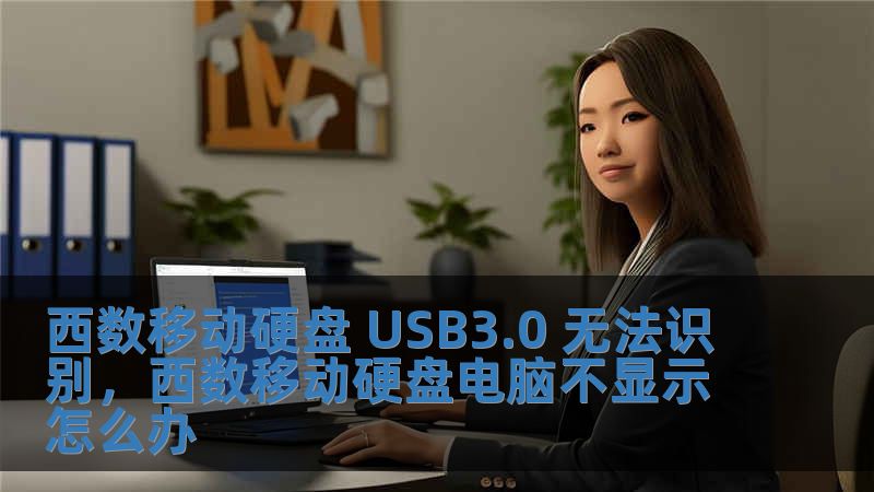 西数移动硬盘 USB3.0 无法识别，西数移动硬盘电脑不显示怎么办