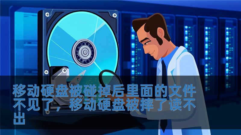 移动硬盘被碰掉后里面的文件不见了，移动硬盘被摔了读不出