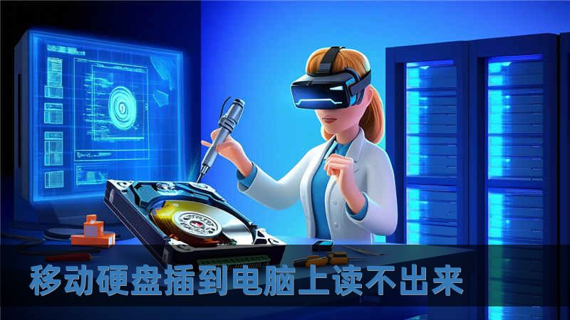 移动硬盘插到电脑上读不出来
