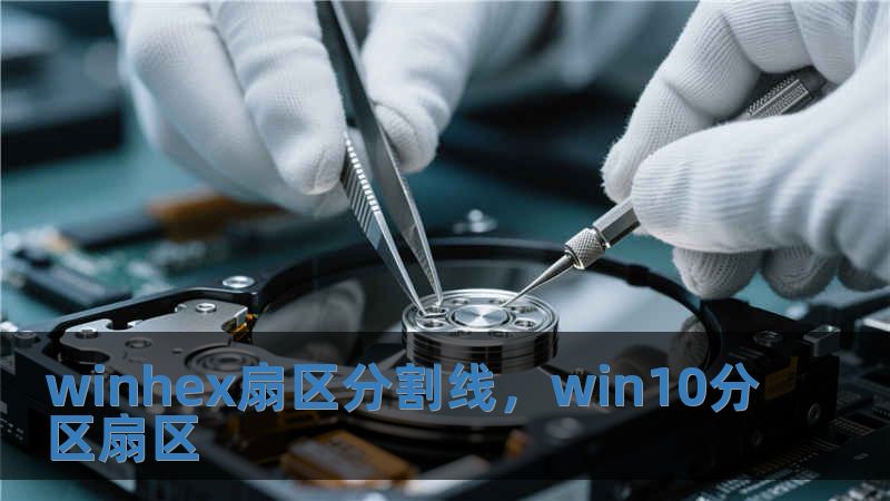 winhex扇区分割线，win10分区扇区