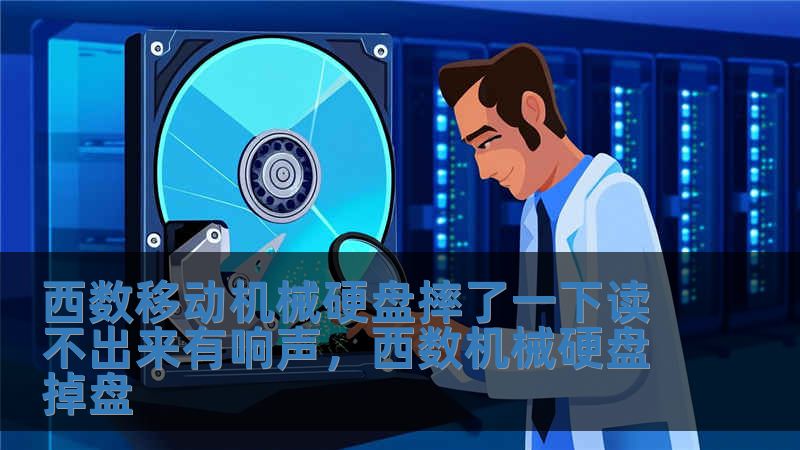 西数移动机械硬盘摔了一下读不出来有响声，西数机械硬盘掉盘
