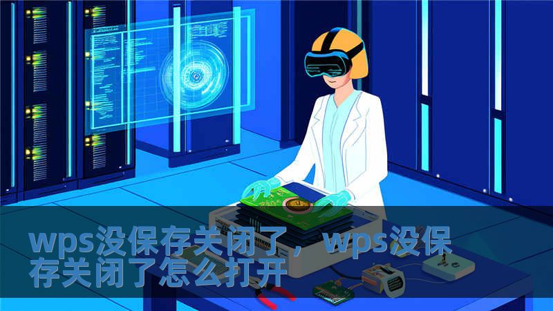 wps没保存关闭了，wps没保存关闭了怎么打开