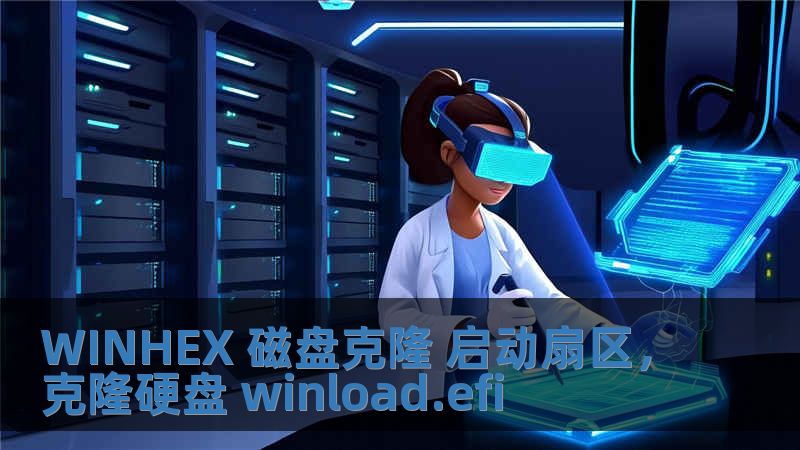 WINHEX 磁盘克隆 启动扇区，克隆硬盘 winload.efi