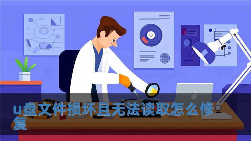 u盘文件损坏且无法读取怎么修复