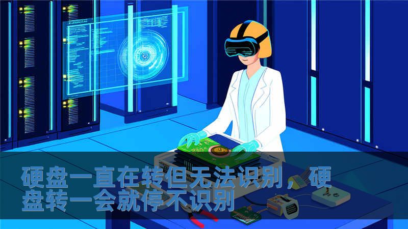 硬盘一直在转但无法识别，硬盘转一会就停不识别