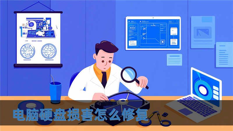 电脑硬盘损害怎么修复
