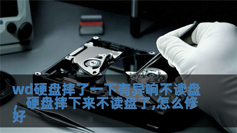 wd硬盘摔了一下有异响不读盘，硬盘摔下来不读盘了,怎么修好