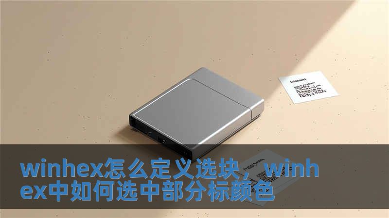 winhex怎么定义选块，winhex中如何选中部分标颜色