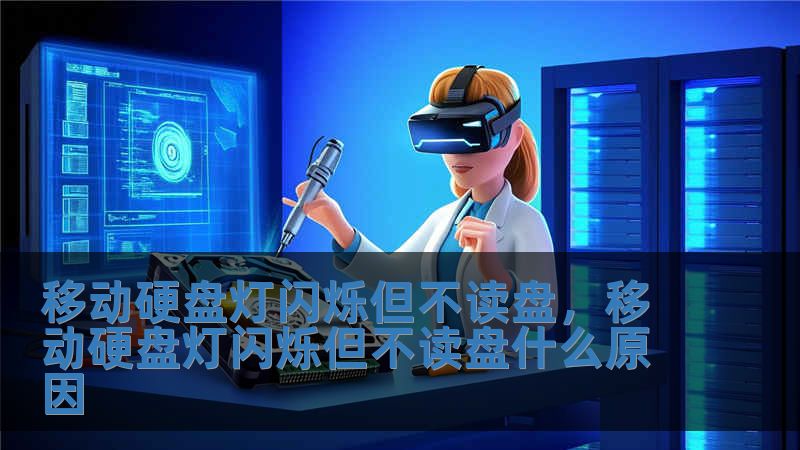 移动硬盘灯闪烁但不读盘，移动硬盘灯闪烁但不读盘什么原因