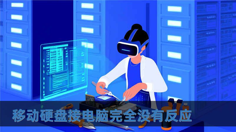 移动硬盘接电脑完全没有反应