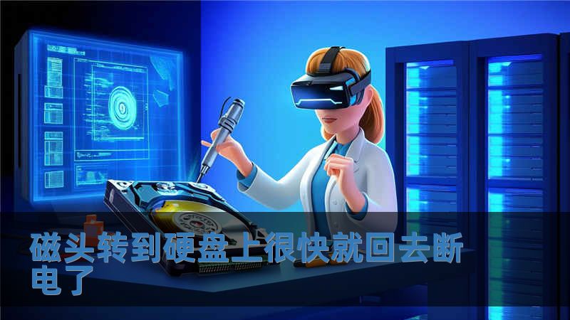磁头转到硬盘上很快就回去断电了