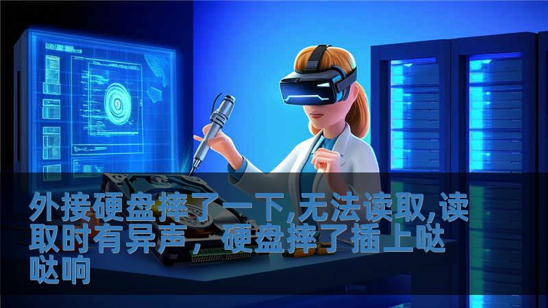 外接硬盘摔了一下,无法读取,读取时有异声，硬盘摔了插上哒哒响