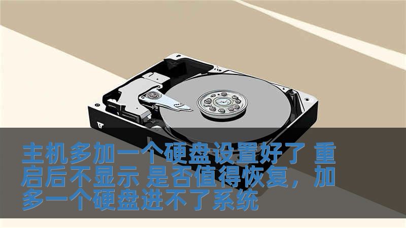 主机多加一个硬盘设置好了 重启后不显示 是否值得恢复,加多一个硬盘进不了系统