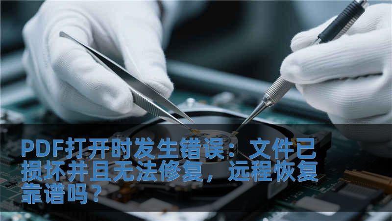 PDF打开时发生错误：文件已损坏并且无法修复，远程恢复靠谱吗？