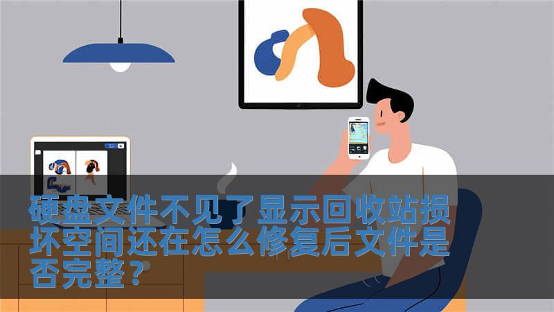 硬盘文件不见了显示回收站损坏空间还在怎么修复后文件是否完整？