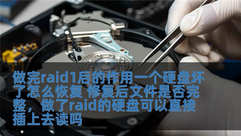 做完raid1后的作用一个硬盘坏了怎么恢复 修复后文件是否完整,做了raid的硬盘可以直接插上去读吗