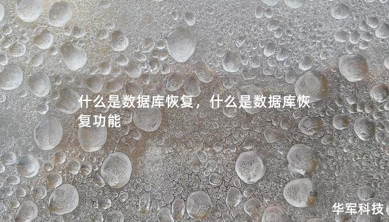 什么是数据库恢复,什么是数据库恢复功能 什么是数据库恢复,什么是数据库恢复功能