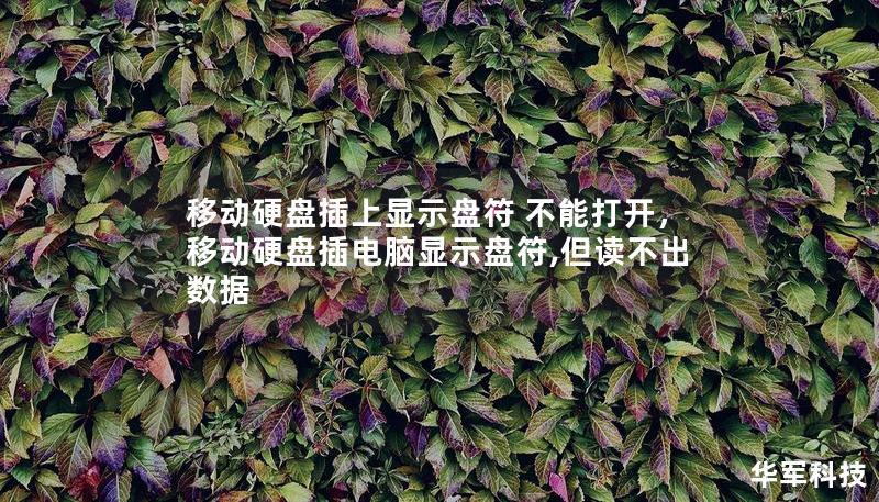 移动硬盘插上显示盘符 不能打开,移动硬盘插电脑显示盘符,但读不出数据 移动硬盘插上显示盘符 不能打开,移动硬盘插电脑显示盘符,但读不出数据