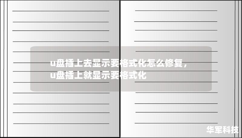 u盘插上去显示要格式化怎么修复,u盘插上就显示要格式化 u盘插上去显示要格式化怎么修复,u盘插上就显示要格式化