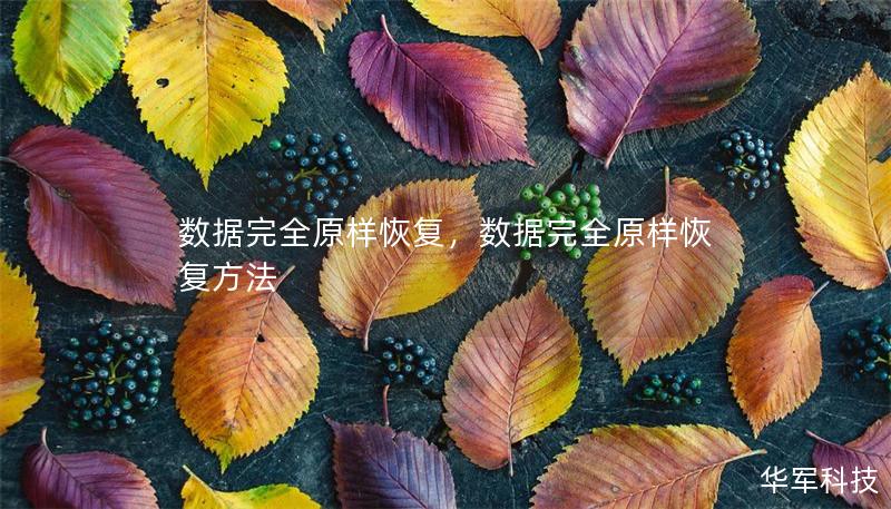 数据完全原样恢复,数据完全原样恢复方法 数据完全原样恢复,数据完全原样恢复方法