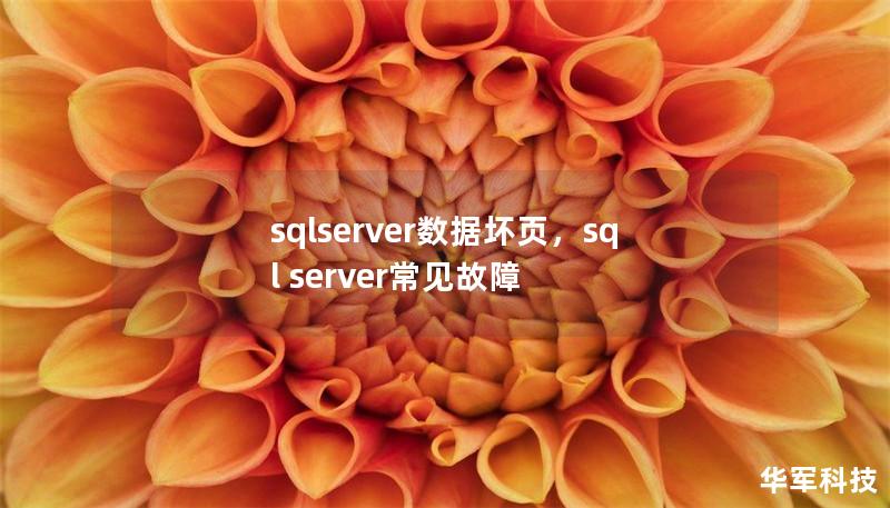 sqlserver数据坏页，sql server常见故障