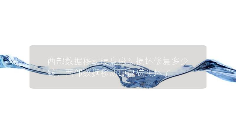 西部数据移动硬盘磁头损坏修复多少钱，西部数据移动硬盘磁头坏了