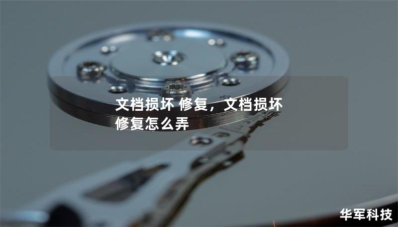 文档损坏 修复，文档损坏 修复怎么弄