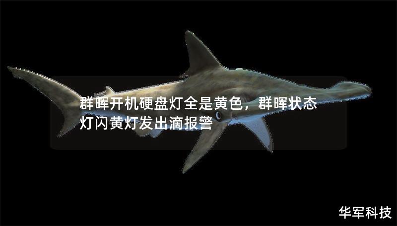 群晖开机硬盘灯全是黄色，群晖状态灯闪黄灯发出滴报警