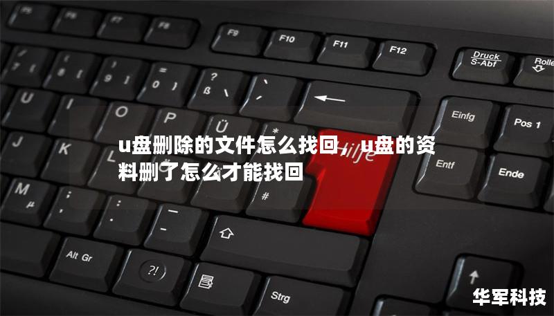 u盘删除的文件怎么找回，u盘的资料删了怎么才能找回