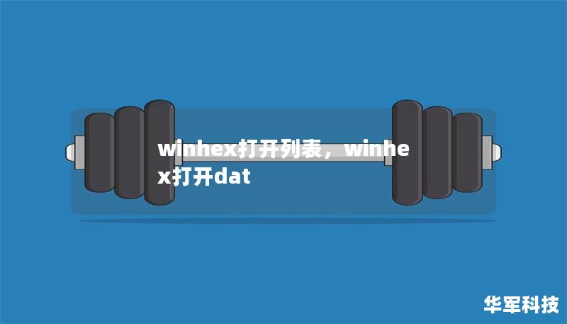 winhex打开列表,winhex打开dat winhex打开列表,winhex打开dat