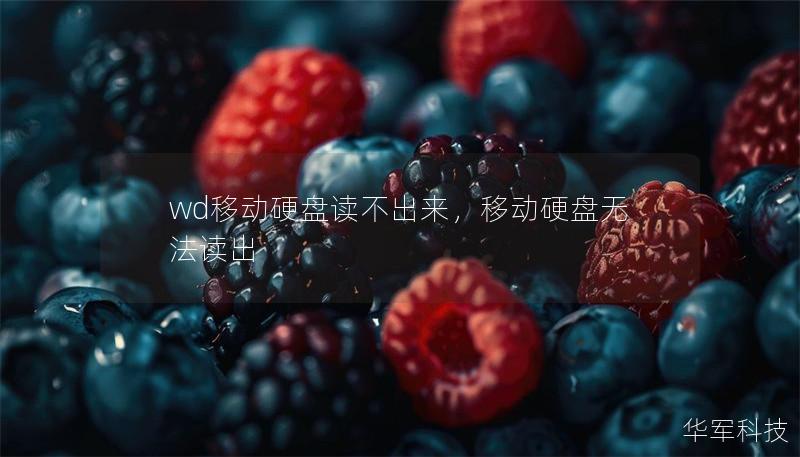 wd移动硬盘读不出来，移动硬盘无法读出