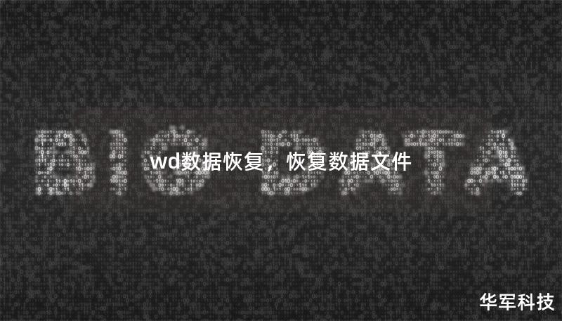 wd数据恢复，恢复数据文件
