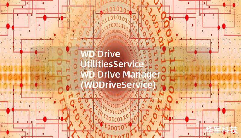 WD Drive UtilitiesService WD Drive Manager (WDDriveService) could not b