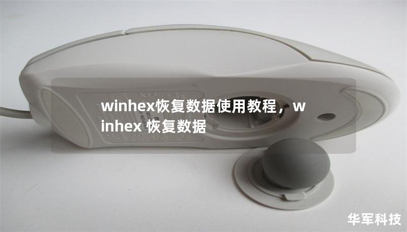 winhex恢复数据使用教程，winhex 恢复数据