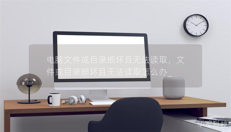 电脑文件或目录损坏且无法读取，文件或目录损坏且无法读取怎么办_