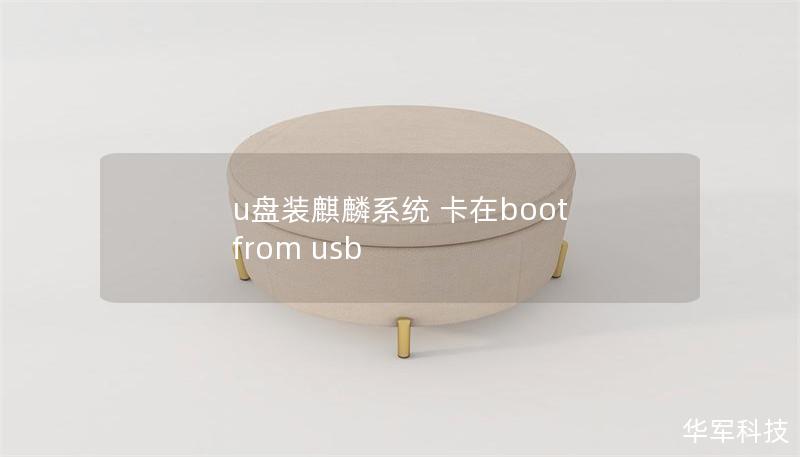 u盘装麒麟系统 卡在boot from usb