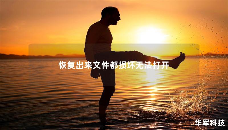 恢复出来文件都损坏无法打开 恢复出来文件都损坏无法打开
