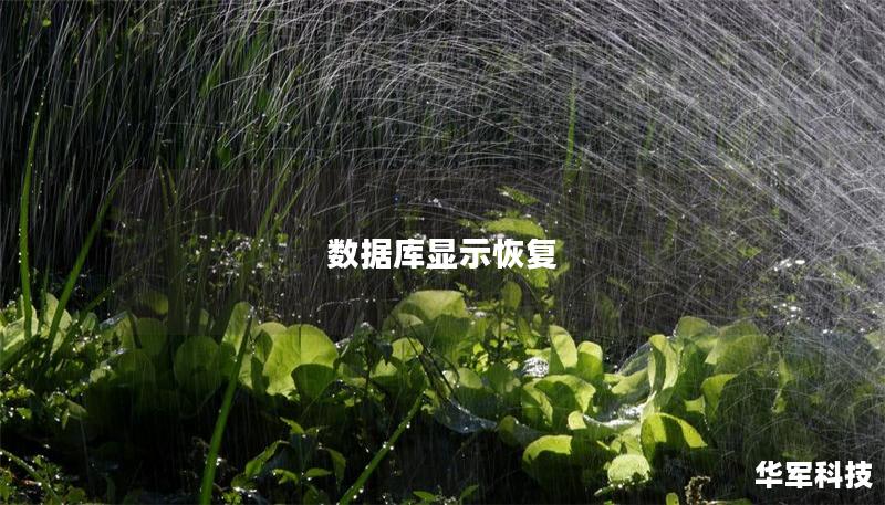 数据库显示恢复