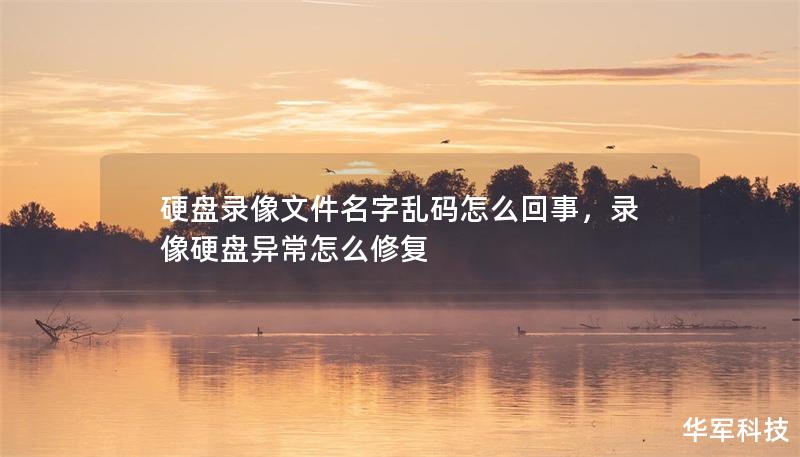 硬盘录像文件名字乱码怎么回事,录像硬盘异常怎么修复 硬盘录像文件名字乱码怎么回事,录像硬盘异常怎么修复