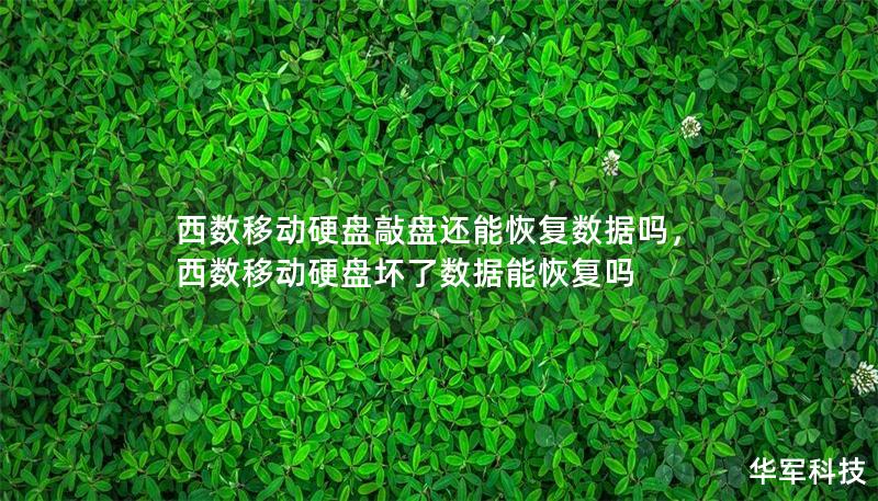 西数移动硬盘敲盘还能恢复数据吗,西数移动硬盘坏了数据能恢复吗 西数移动硬盘敲盘还能恢复数据吗,西数移动硬盘坏了数据能恢复吗