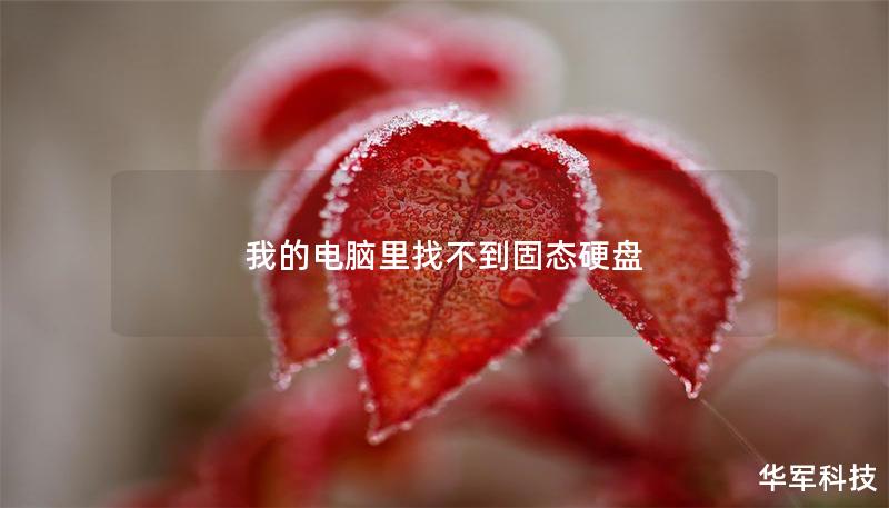 我的电脑里找不到固态硬盘